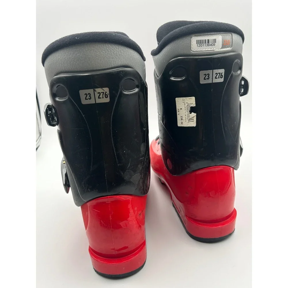 Salomon Kaid T3 Ski Boots Red Black Womens 5.5 Youth 23 Mondo 276mm
